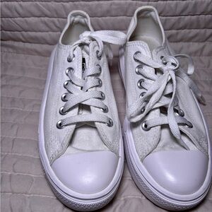 Classic White Canvas Sneakers